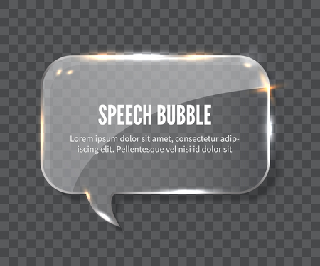 Glass banner illustrationのイラスト素材
