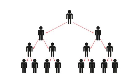 Covid 19 spread scheme with people pictogram vector infographicのイラスト素材