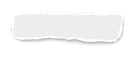Torn paper sheet rough broken border realistic illustrationのイラスト素材