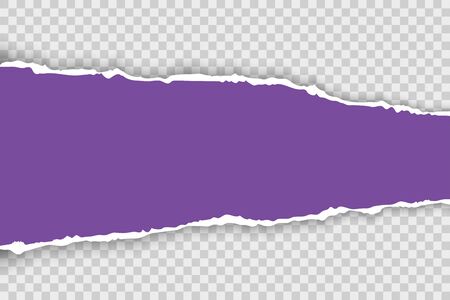 Torn paper with ripped edges realistic vector illustrationのイラスト素材