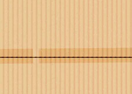 Cardboard with sticky tape realistic vector backgroundのイラスト素材