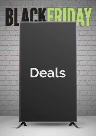 Black Friday deals announcement realistic vector banner templateのイラスト素材
