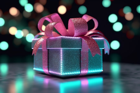 Boxing day sale and gift boxe, copy space for text. Generative AIの素材