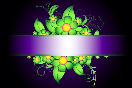 Classical royal decoraton with floral elementsのイラスト素材