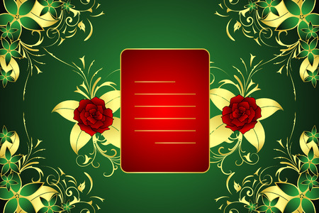 Decorative greeting card with classic elements  のイラスト素材