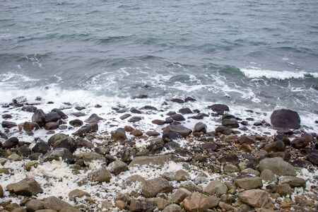 Mommark Strand coast beach in the Winter - Denmark.の写真素材