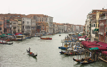 Grand Canal in Venice, Italy.の写真素材