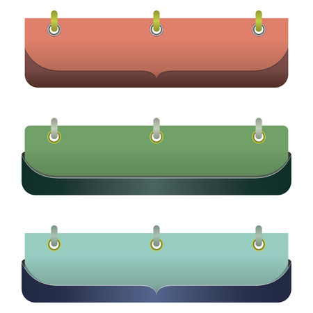 stylish banners for Web sites with ornamentsのイラスト素材