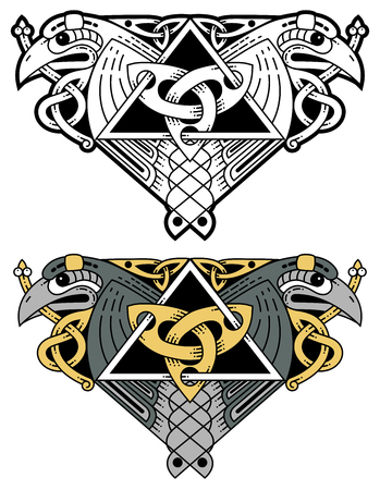 A stylish banner in the Celtic style.のイラスト素材