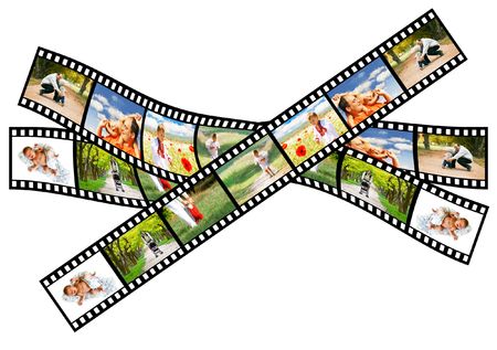 from baby to toddler - the whole life on a filmstripの写真素材