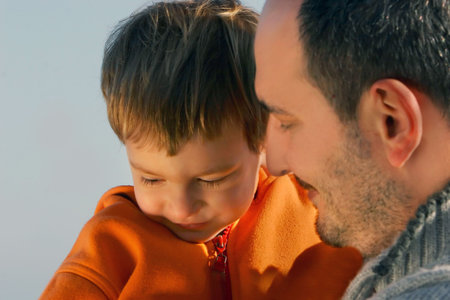 father and son portrait