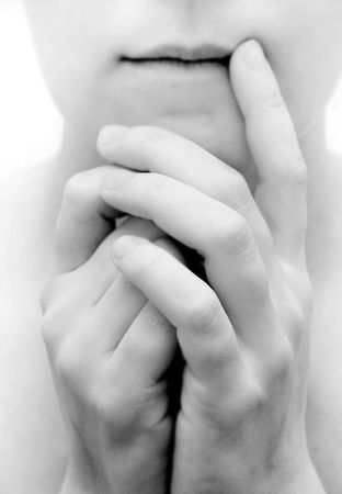 female hands close upの写真素材