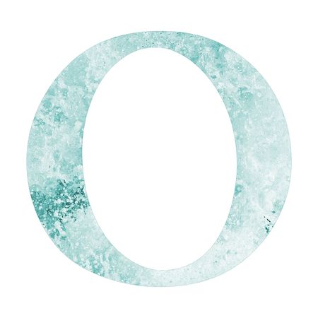 letter O of water alphabetの写真素材