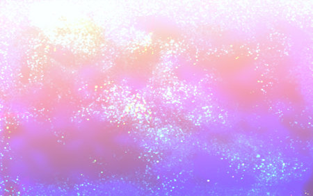 Starry sky in the rays of the rising sun mysterious shimmering
