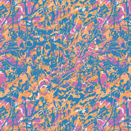 Abstract seamless pattern with brush strokes, paint splashes and stone textures.のイラスト素材