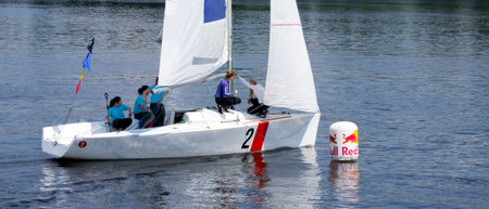 Kyiv, Ukraine - May 9, 2016: Hetman Cup 2016 (ISAF Grade 2) - International Regatta, held on the...