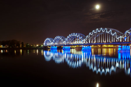 night bridgeの写真素材