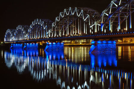 night bridgeの写真素材