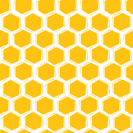 Vector seamless pattern of honeycombs. Background designのイラスト素材