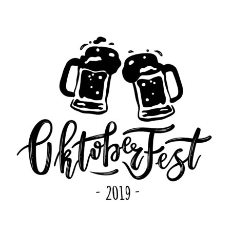 Oktoberfest typography design for greeting cards and posterのイラスト素材
