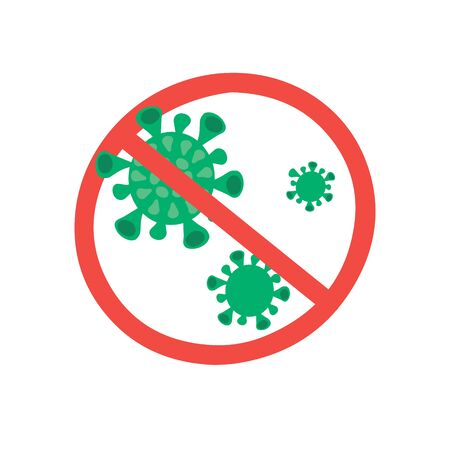An illustration of the influenza virus cellsのイラスト素材