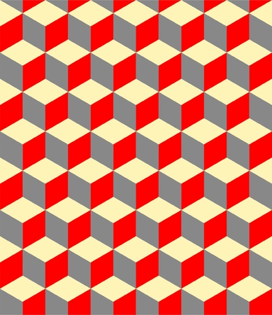 Isometric colorful cube pattern background seamless vectorのイラスト素材