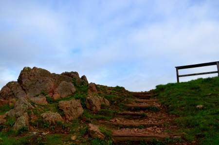 Stairway to skyの写真素材