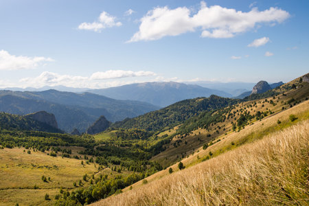 Caucasian mountains of the Republic of Adygea, Krasnodar region. South of Russia. Beautiful...