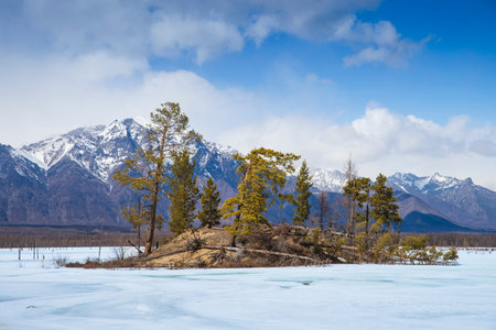 the Kodar Ridge. Chara sands. The region of baikaL Kodar National natural park.