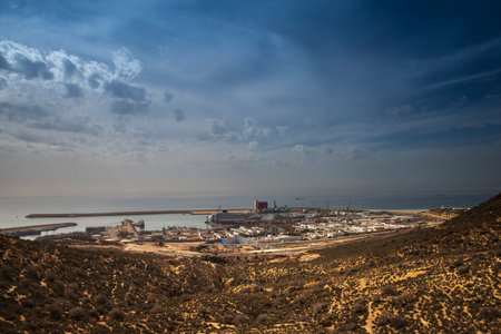North Africa. Morocco. Beautiful city of Agadir. Agadir is a large city in Morocco, located on the Atlantic Ocean.の写真素材