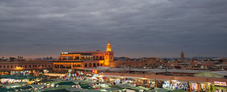 North Africa. Morocco. Beautiful places of the ancient city of Morocco - Marrakesh.