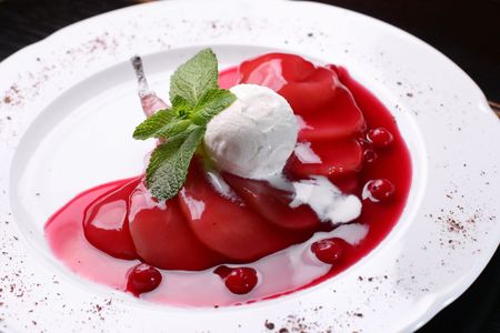 pear dessertの写真素材