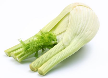 Ripe fennel isolated on a white background.の写真素材