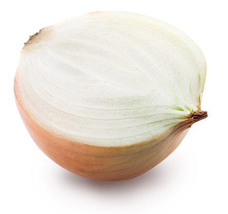 Half of bulb onion. File contains clipping paths.の写真素材