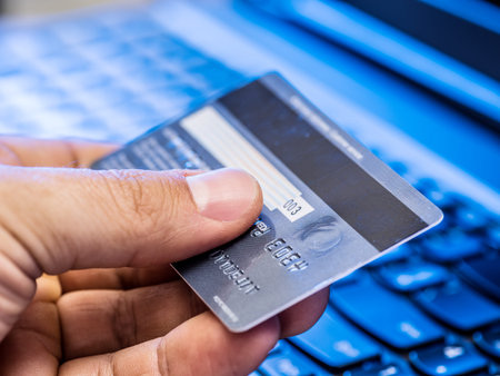 Credit cards. Financial business background.