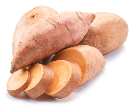 Sweet potato. Isolated on a white background.の写真素材