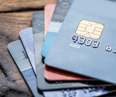Credit cards. Financial business background.の写真素材