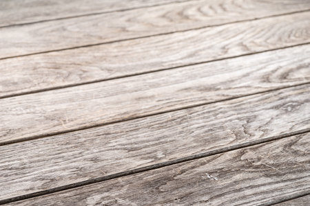 Aged wooden plank floor close-up. wooden background.