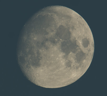 Photograph of Moon in the full moon lunar phase.の写真素材