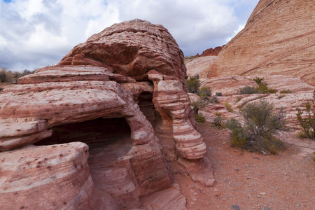 Colourful rocks in Red Rock Canyon State Park, Nevada, USA