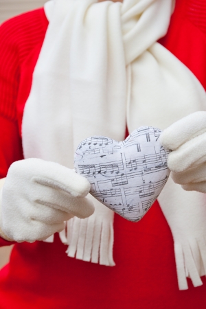 My singing heart to you  Valentines day concept  selective focusの写真素材