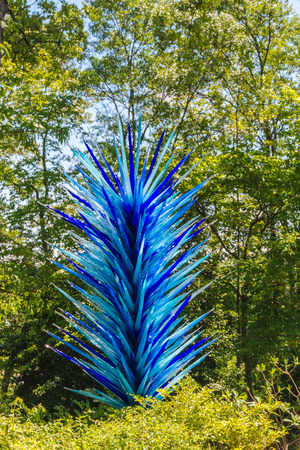 ATLANTA, GA, USA -  APRIL, 23 2016: Exhibition of glass artist Chihuly takes place in the Atlanta Botanical Garden in Atlanta, Georgia in 2016.のeditorial素材