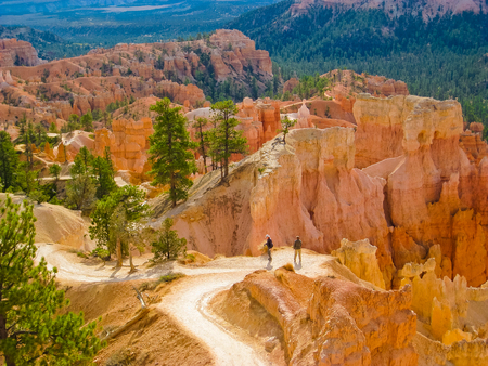 Beautiful rock formation - Hoodoos  in Bryce Canyon National Park. Utah, USAの写真素材