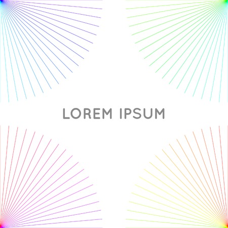 Background from bright multicolored linesのイラスト素材