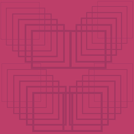 Colorful neo-geometric poster. Dark pink squares on a pink background. Geometric template for poster, flyer, baner, poster, background image. vector illustration.のイラスト素材