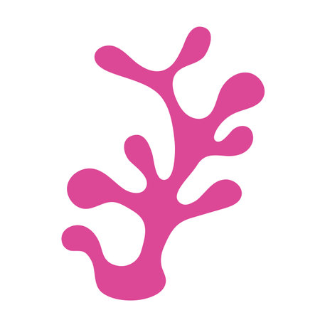 coral icon. Resume isolated illustration on white background.のイラスト素材