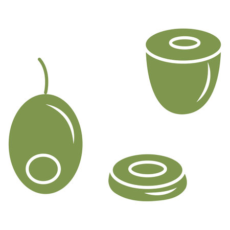 olive branch. Simple icon for your design. vector illustration.のイラスト素材