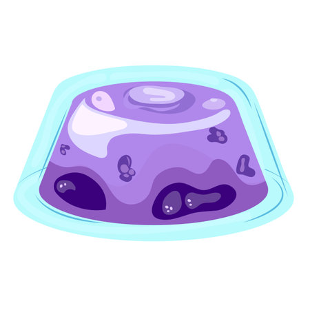 Lavender jelly. Vector illustration isolated on white background.のイラスト素材