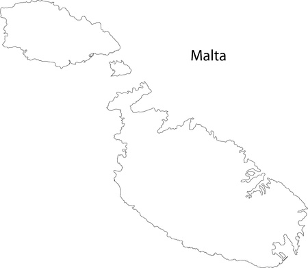 Map of Maltaのイラスト素材
