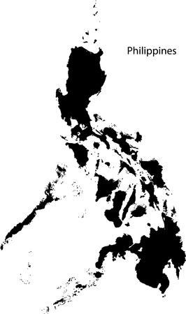 Philippines mapのイラスト素材